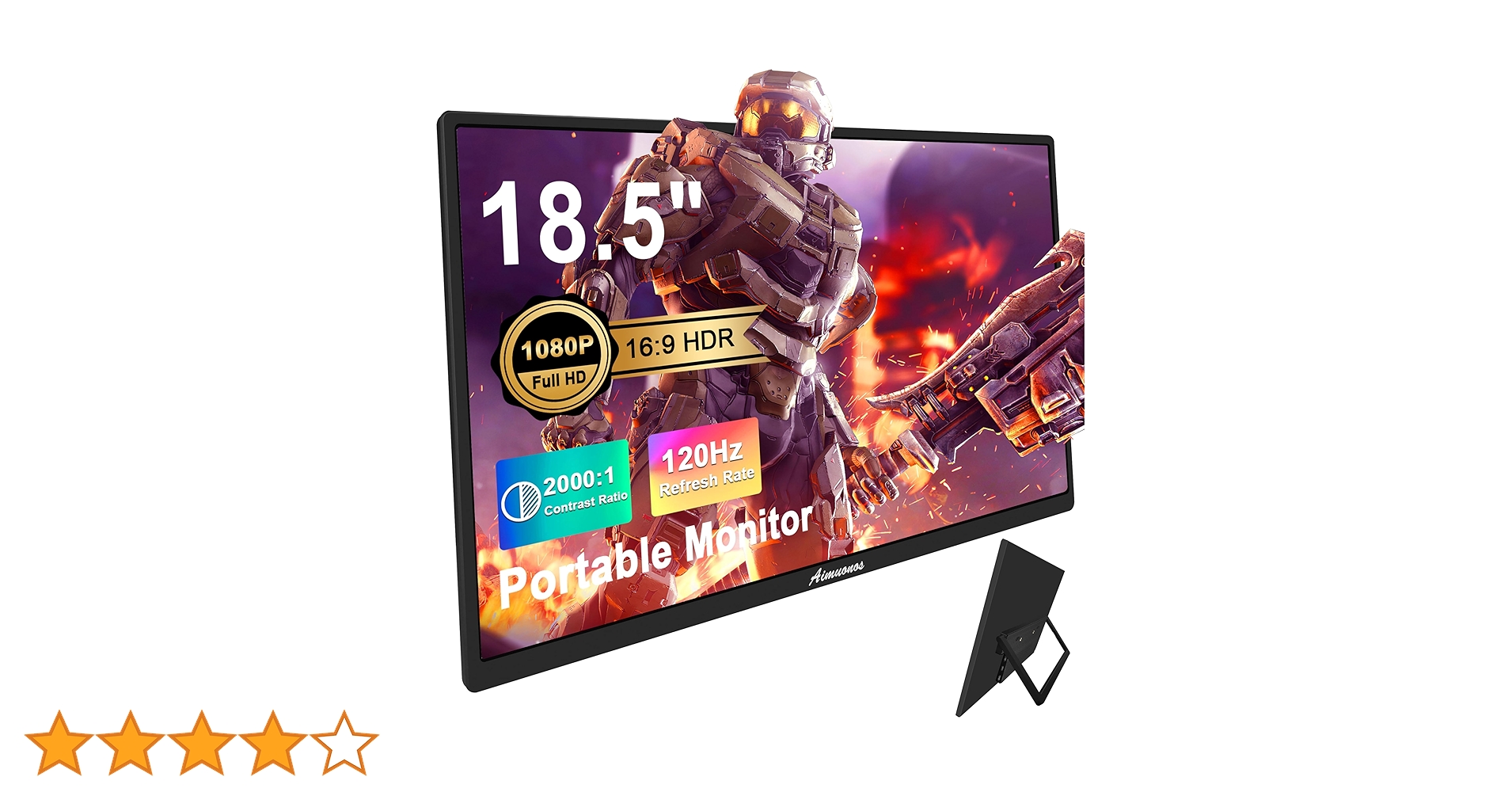 Amazon.co.jp: 18.5インチ ノートパソコン用ポータブルモニター、1080P